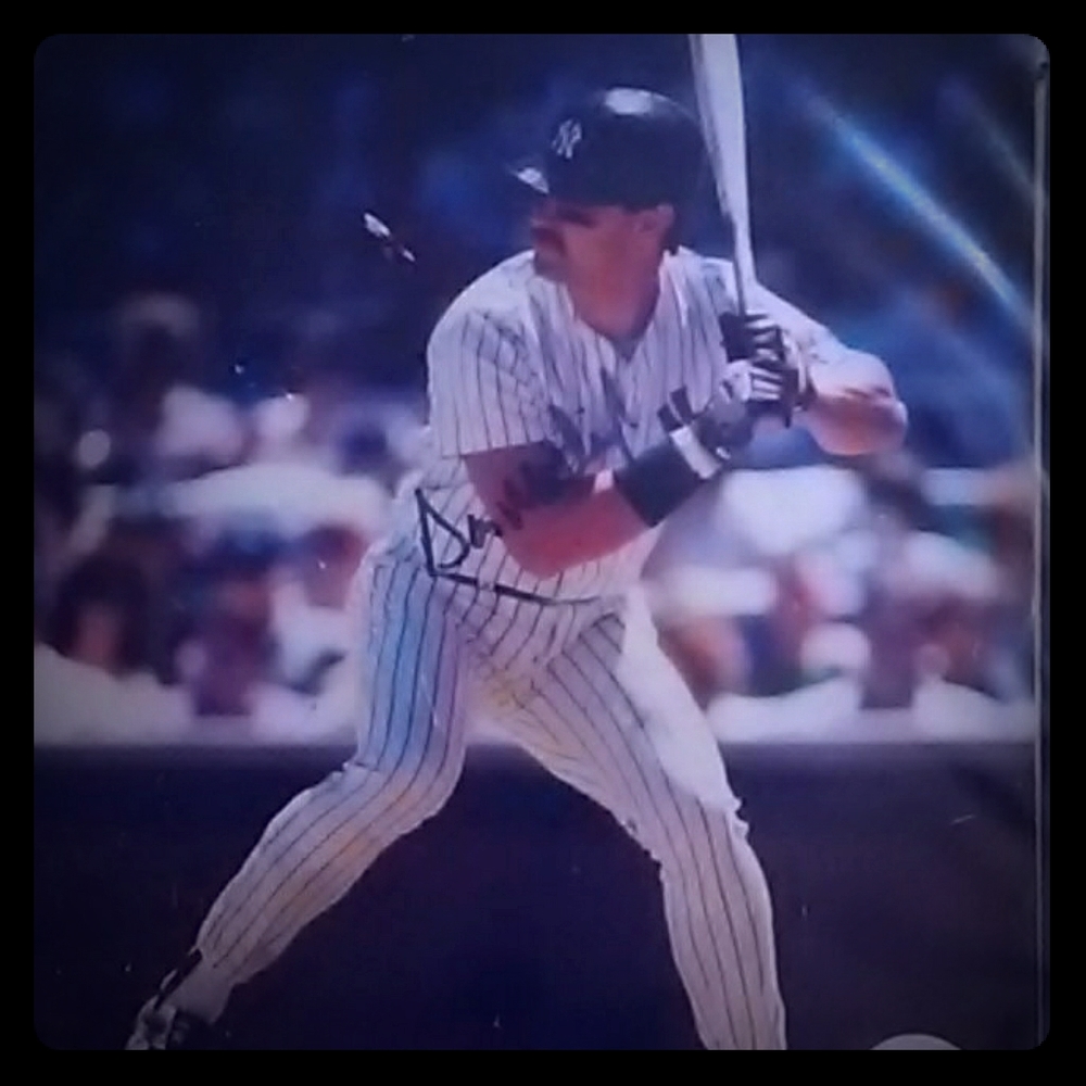 Don Mattingly Signed Pic Frame - image 1